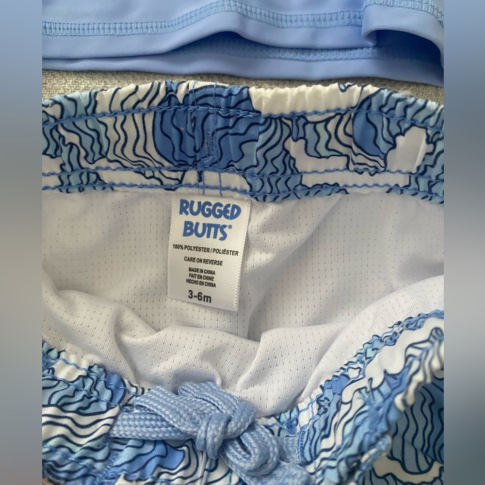 Rugged Butts Rash Guard and Trunks - Picture 2 of 3
